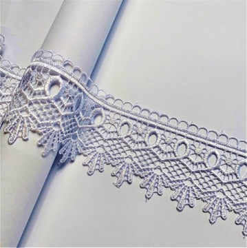 ROZETKA Z PĘTELKĄ - gipiura biała 7 cm 0,5mb