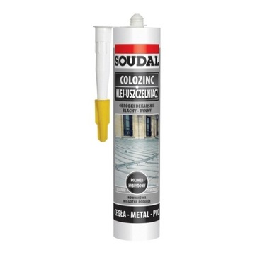 Soudal COLOZINC klej uszczelniacz do blach 290 ml bezbarwny