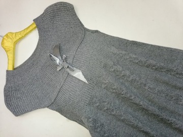 ok. 36 Sweter ciążowy z kokardą