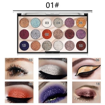 01# 18*1.78g eyeshadow palette cień do powiek