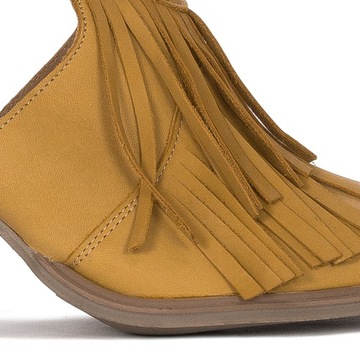 Półbuty Maciejka buty skórzane 05807-07 żółte r.37