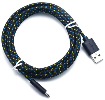 KK21E KABEL USB MICRO USB 3M UNIWERSALNY OPLOT