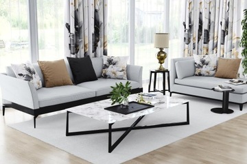 Готовые шторы на гидах 140x250 Занавес цветы 225