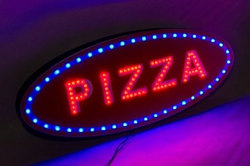 Reklama PIZZA led szyld panel tablica