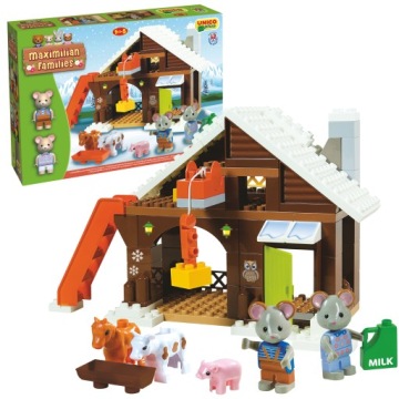 KLOCKI UNICO MAXIMILIAN FAMILIES STODOŁA ZAGRODA FARMA 88 ELEMENTÓW