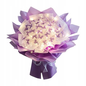 Butterfly Bouquet Diy Material Violet 33 Butterfly