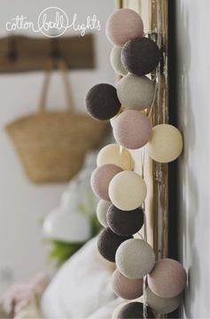 Zestaw lampek Cotton Balls Babie Lato 10 kul