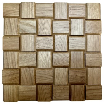 Mozaika drewniana ścienna Panel 3d - DĄB GOLD