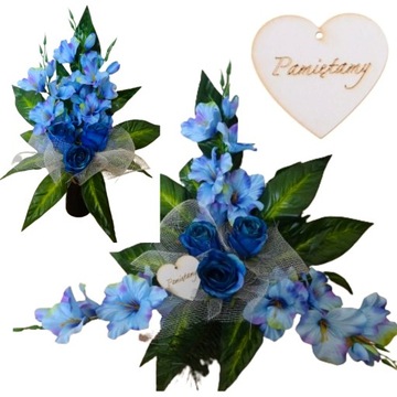 CEMETERY CREATIONS Набор композиции + букет искусственных цветов на могилу