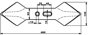 НАБОР РУЧОК С БОКОВЫМИ ЛЕЗВИЯМИ. С ВИНТАМИ ДЛЯ GRUBER ПОЛЬША