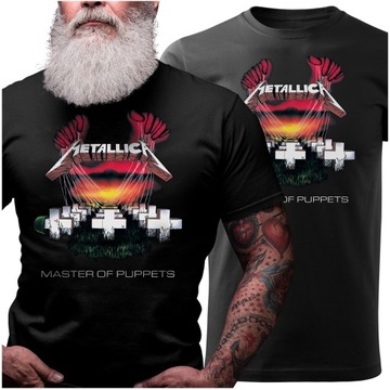 KOSZULKA MĘSKA METALLICA MASTER OF PUPPETS NA KONCERT PREZENT M Y4