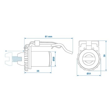 Regulator szczęk hamulca ALKO Trzpieńzapadka ZAMIENNIK 230x60 200x50 160x35