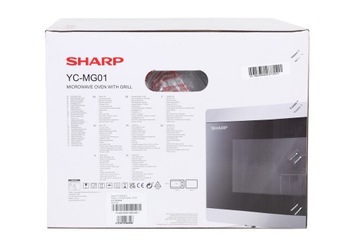 МИКРОВОЛНОВАЯ ПЕЧЬ С ФУНКЦИЕЙ ГРИЛЯ SHARP YC-MG01E-S 800Вт 20л