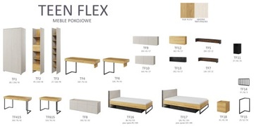 Тумбочка TF-18 система MODERN TEEN FLEX