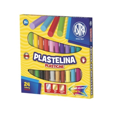 Plastelina ASTRA 24 kolory okrągła