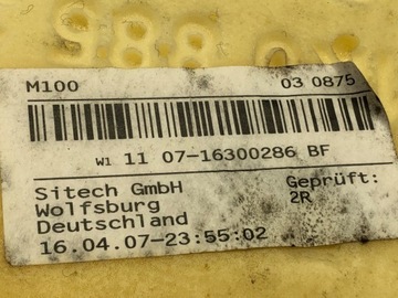POHOVKA DRUHÝ ŘADA VW GOLF V HATCHBACK 03-10
