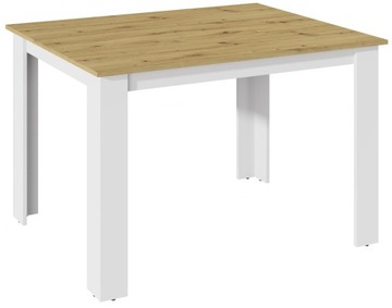 Stół KONGO 120X80 ARTISAN BIAŁY do jadalni salonu UFC