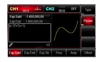 Функциональный генератор UTG2122B 2 x 120 МГц, 320 Мвыб/с
