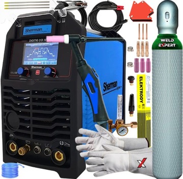 SPAWARKA INWERTEROWA SHERMAN DIGITIG 201 M-PRO AC/DC TIG HF PULS 4T 200A