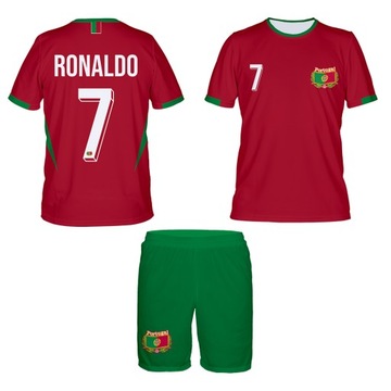 RONALDO Portugalia strój komplet rozm. 128