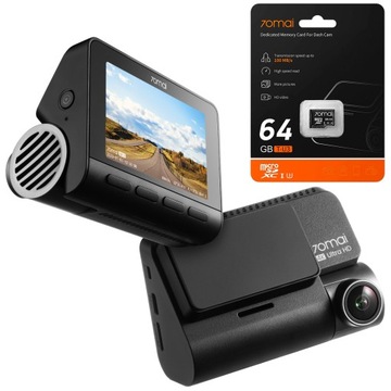 70mai Kamera samochodowa wideorejestrator A810 HDR + oryginalna karta 64GB