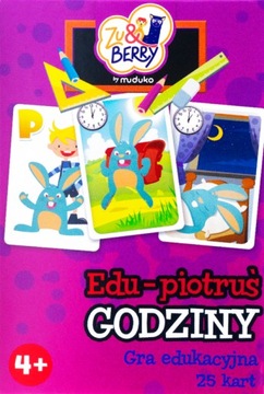 КУБИКИ КАРТОЧКИ EDU PIOTRUŚ ЧАСЫ