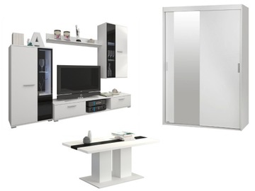 Zestaw Oskar + Szafa Vista 120 L + Ława Oktawian