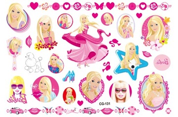 Tatuaże zmywalne dla dzieci BARBIE CG131