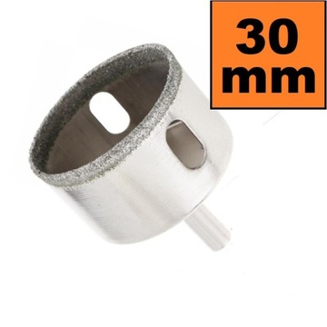 Otwornica diamentowa 30 mm Wiertło do GRESU Płytek
