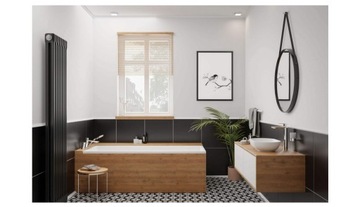 Высокий смеситель для умывальника Jasmin nero/черный