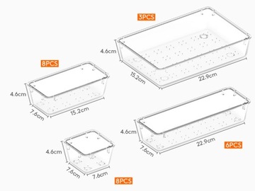 Коробка-органайзер для хранения в ящике 25 шт.