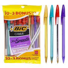 Bic Cristal xtra smooth 13 sztuk czerwony kolory