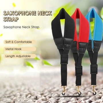 Регулируемый шейный ремень для саксофона. Нейлоновый ремень для саксофона.