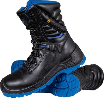 Buty robocze ocieplane zimowe wysokie skórzane S3
