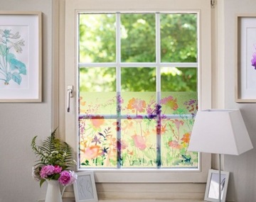 45см СТАТИЧЕСКАЯ ФОЛЬГА ДЛЯ ОКОННОГО СТЕКЛА, РАЗРЕЗНАЯ - ВИТРАЖНЫЙ СТЕКЛО