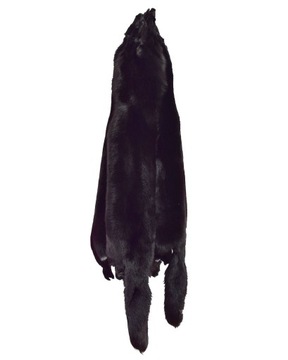 Skóra lisa czarnego, garbowana