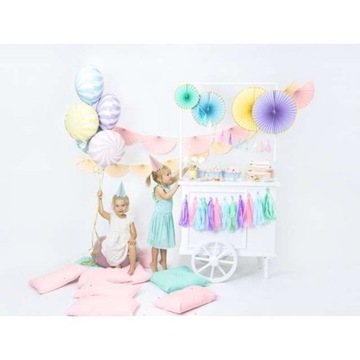 Бумажные шапочки BIRTHDAY, разноцветный микс PASTEL