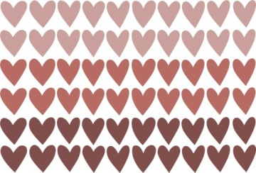 Naklejki na ścianę serduszka serca boho