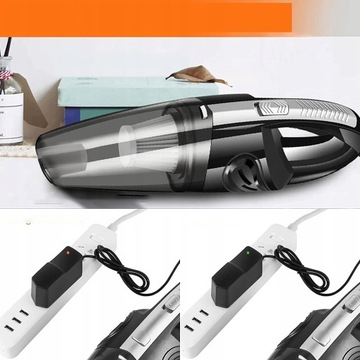 ODKURZACZ SAMOCHODOWY BEZPRZEWODOWY RĘCZNY MOCNY AKUMULATOROWY DO AUTA 120W