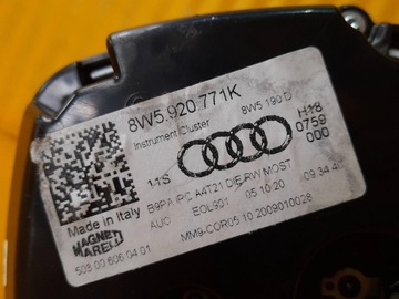 AUDI A4 B9 PŘÍSTROJOVÁ DESKA BUDÍKY 8W5920771K