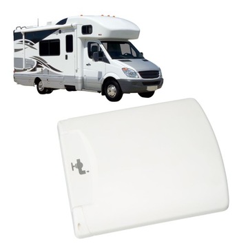 Самотечный вход для пресной воды с 2 ключами. Запираемый входной фильтр с люком.