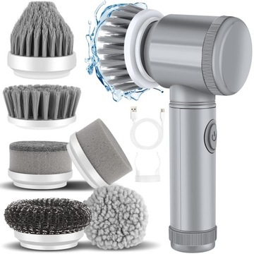 BEZPRZEWODOWA ELEKTRYCZNA SZCZOTKA OBROTOWA RĘCZNY SPIN SCRUBBER MOP 7 W 1