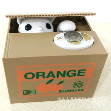 Cat Panda Stealing Coin Money Boxes Automatic Coin Piggy Money Saving Box