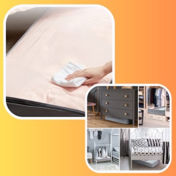 КРЫШКА-ОРГАНИЗАТОР КОНТЕЙНЕР ДЛЯ ПОСТЕЛЬНОГО БЕЛЬЯ ПОД КРОВАТЬЮ DURABLE 75л x2