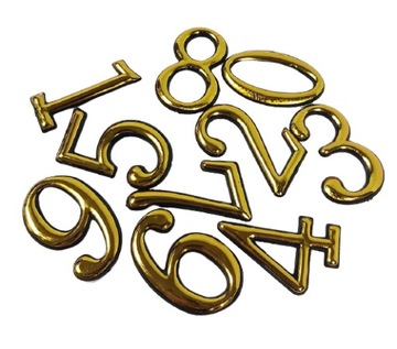 NUMERKI NA DRZWI CYFERKI DO NUMERACJI PRZYLEPNE