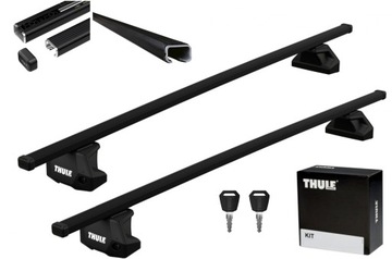 Bagażnik THULE SquareBar EVO 7107 Toyota RAV4 V 2018-> RELING ZESTAW STAL