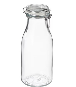 IKEA KORKEN - słoik w kształcie butelki 1 l