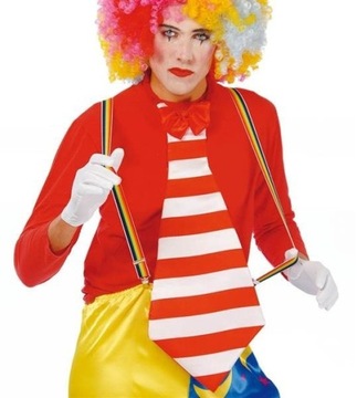 SZELKI TĘCZOWE KLAUNA KLAUN CLOWN KOLOROWE