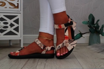 САНДАЛИИ ЖЕНСКИЕ СПОРТИВНЫЕ САНДАЛИИ НА VELCRO BOW