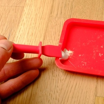 Zestaw do klejenia tacka pędzelki grzebień silikon do nakładania kleju